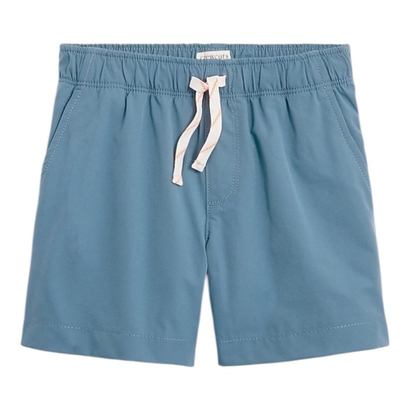 J Crew Factory Crewcuts Tech Drawstring Dock Short Boys Size 12 Seaside Blue - Picture 1 of 5